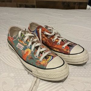 multi colored converse